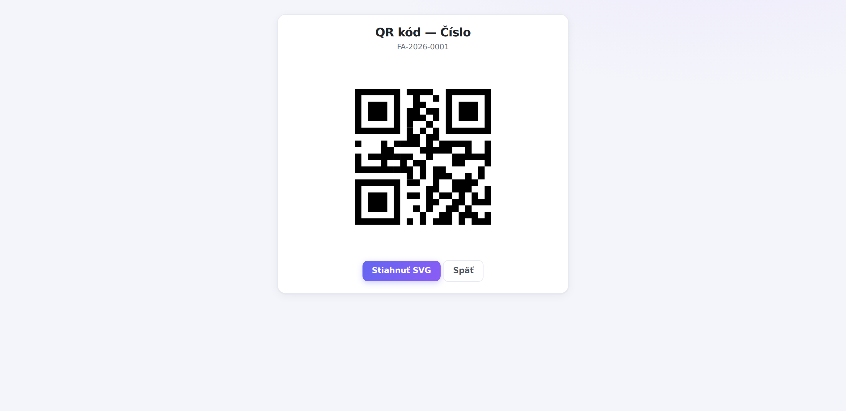 QR kód plugin